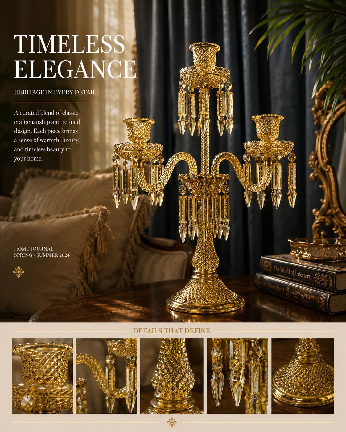 crystal chandelier interior decor